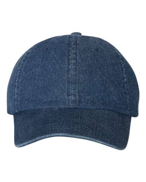 Mega Cap Washed Denim Cap 7610 - Dresses Max