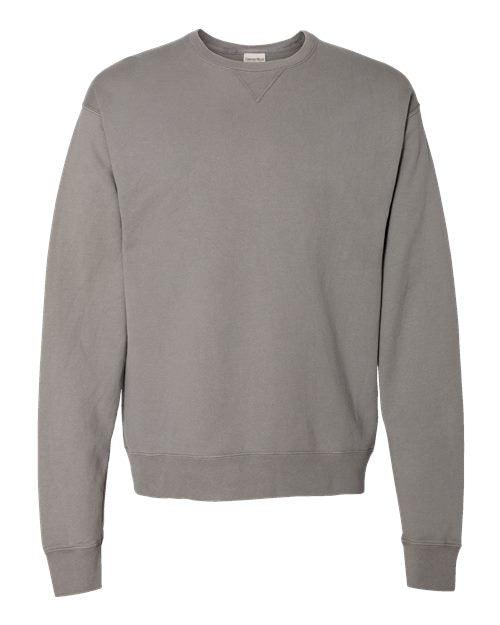 ComfortWash by Hanes Garment-Dyed Unisex Crewneck Sweatshirt GDH400 - Dresses Max