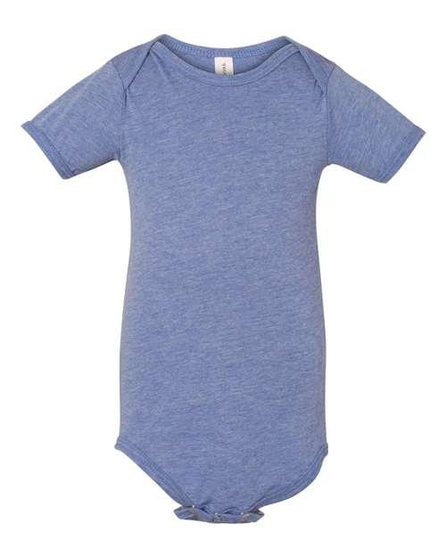 BELLA + CANVAS Infant Triblend Short Sleeve One Piece 134B - Dresses Max