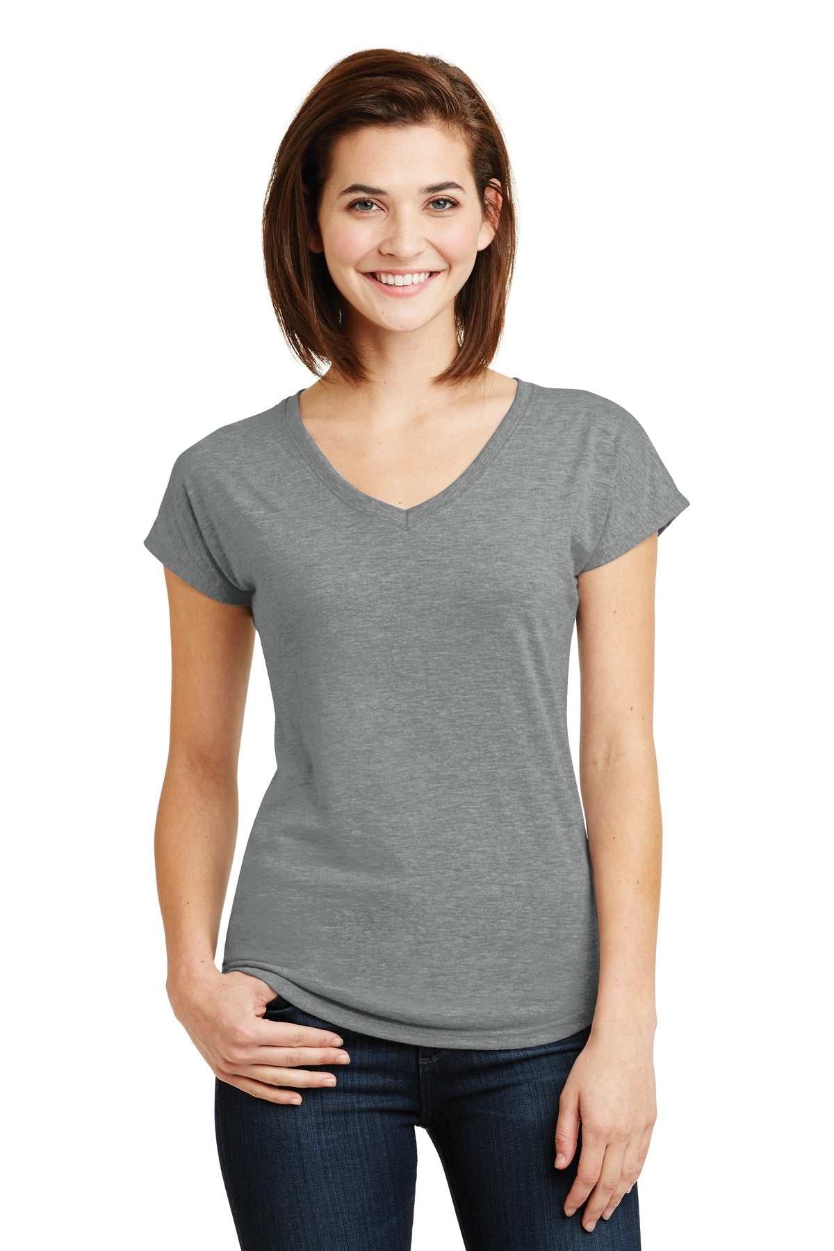 Anvil   Ladies Tri-Blend V-Neck Tee. 6750VL