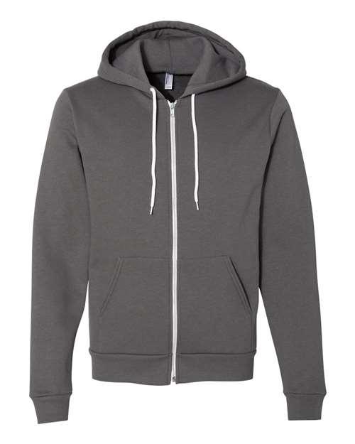 American Apparel USA-Made Flex Fleece Unisex Full-Zip Hoodie F497US - Dresses Max