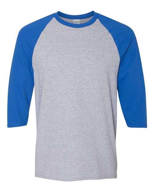 Gildan Heavy Cotton™ Raglan Three-Quarter Sleeve T-Shirt 5700 - Dresses Max