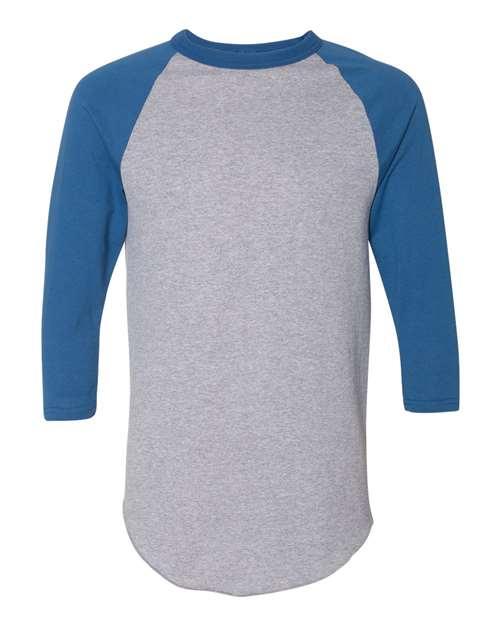 Augusta Sportswear Three-Quarter Raglan Sleeve Baseball Jersey 4420 - Dresses Max