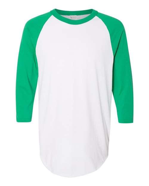 Augusta Sportswear Three-Quarter Raglan Sleeve Baseball Jersey 4420 - Dresses Max