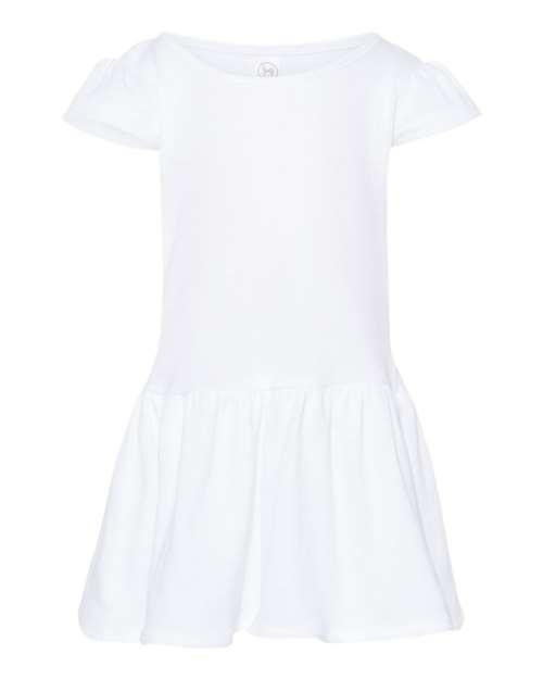 Rabbit Skins Infant Baby Rib Dress 5320 - Dresses Max