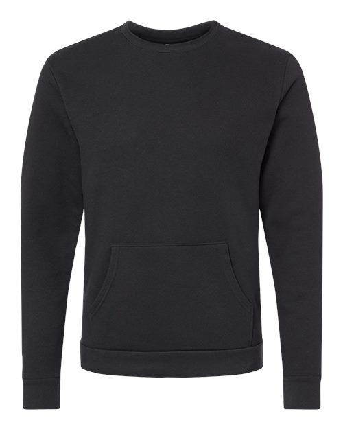 Next Level Unisex Santa Cruz Pocket Crewneck Sweatshirt 9001 - Dresses Max