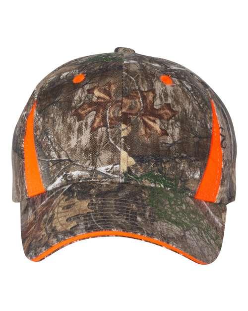 Outdoor Cap Camo with Hi-Vis Trim Cap CBI305 - Dresses Max