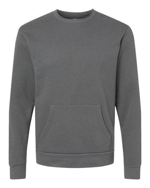 Next Level Unisex Santa Cruz Pocket Crewneck Sweatshirt 9001 - Dresses Max