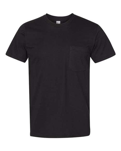 American Apparel Unisex Fine Jersey Pocket Tee 2406W - Dresses Max