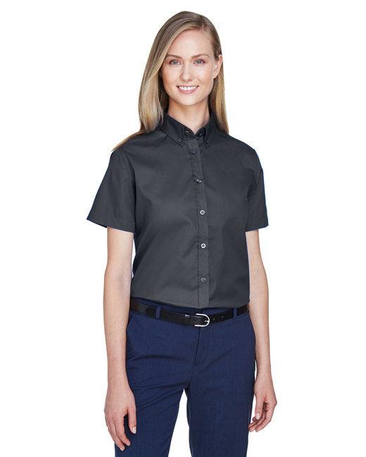 CORE365 Ladies' Optimum Short-Sleeve Twill Shirt 78194 - Dresses Max