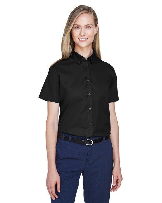 CORE365 Ladies' Optimum Short-Sleeve Twill Shirt 78194 - Dresses Max