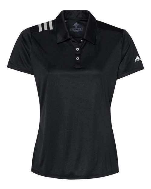 Adidas Women's 3-Stripes Shoulder Polo A325 - Dresses Max