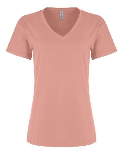 Next Level Women’s Cotton V-Neck T-Shirt 3940 - Dresses Max