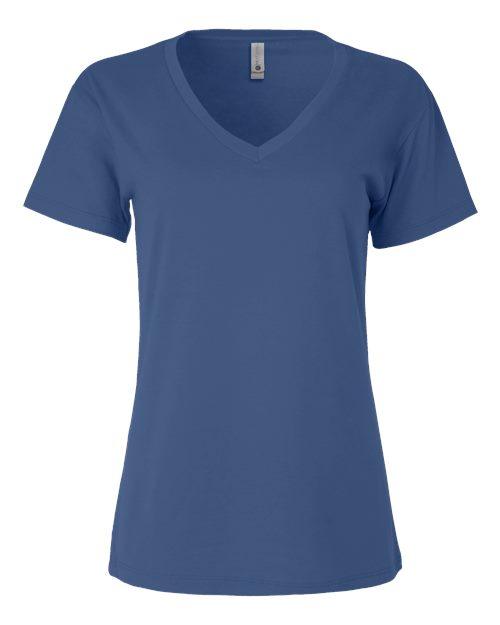 Next Level Women’s Cotton V-Neck T-Shirt 3940 - Dresses Max