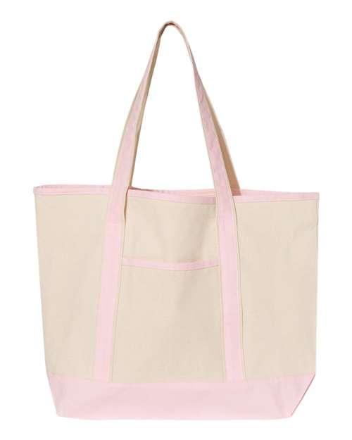 Q-Tees 34.6L Large Canvas Deluxe Tote Q1500 - Dresses Max