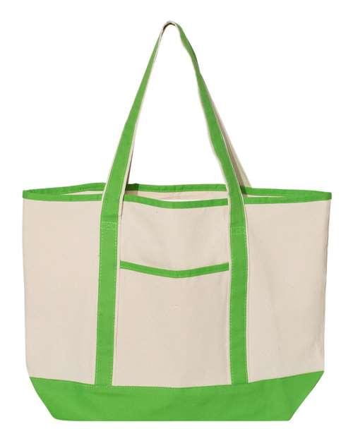 Q-Tees 34.6L Large Canvas Deluxe Tote Q1500 - Dresses Max