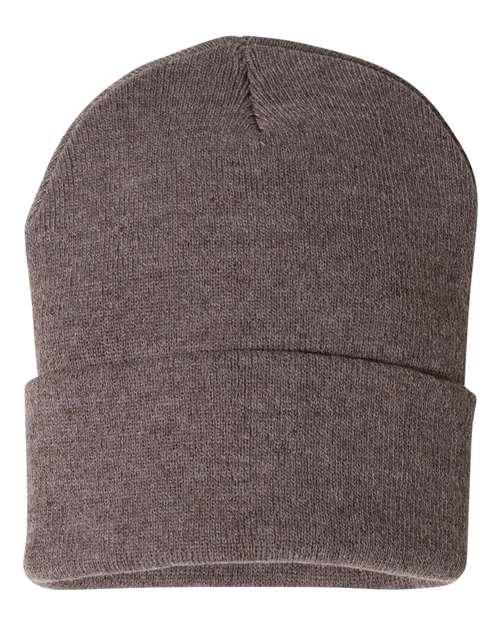 Sportsman Solid 12" Cuffed Beanie SP12 - Dresses Max