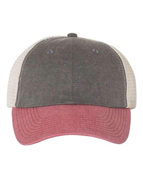 Sportsman Pigment-Dyed Trucker Cap SP510 - Dresses Max