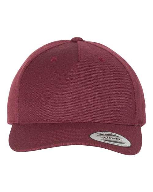 YP Classics Premium Five-Panel Curved Visor Snapback Cap 5789M - Dresses Max