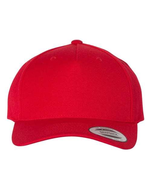 YP Classics Premium Five-Panel Curved Visor Snapback Cap 5789M - Dresses Max