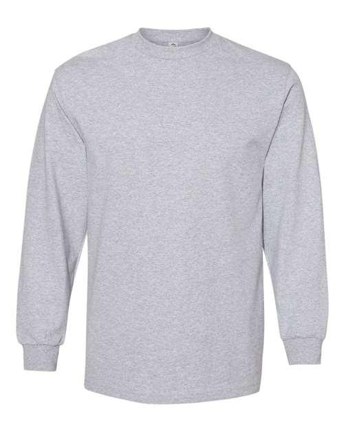 American Apparel Unisex Heavyweight Cotton Long Sleeve Tee 1304 - Dresses Max