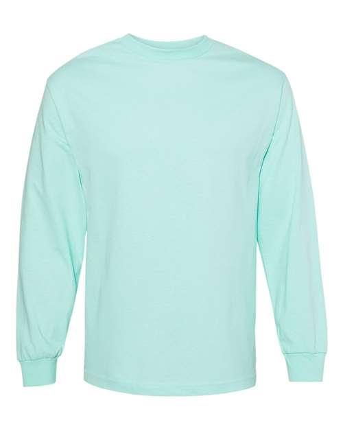 American Apparel Unisex Heavyweight Cotton Long Sleeve Tee 1304 - Dresses Max