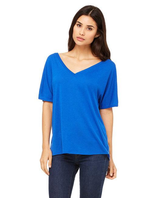 Bella + Canvas Ladies' Slouchy V-Neck T-Shirt 8815 - Dresses Max