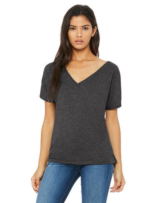 Bella + Canvas Ladies' Slouchy V-Neck T-Shirt 8815 - Dresses Max