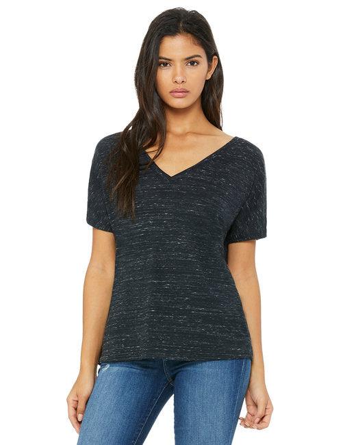 Bella + Canvas Ladies' Slouchy V-Neck T-Shirt 8815 - Dresses Max