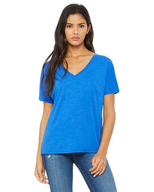 Bella + Canvas Ladies' Slouchy V-Neck T-Shirt 8815 - Dresses Max