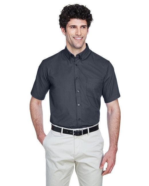 CORE365 Men's Optimum Short-Sleeve Twill Shirt 88194 - Dresses Max