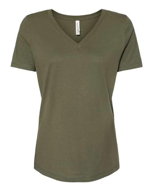 BELLA + CANVAS Women’s Relaxed Jersey V-Neck Tee 6405 - Dresses Max