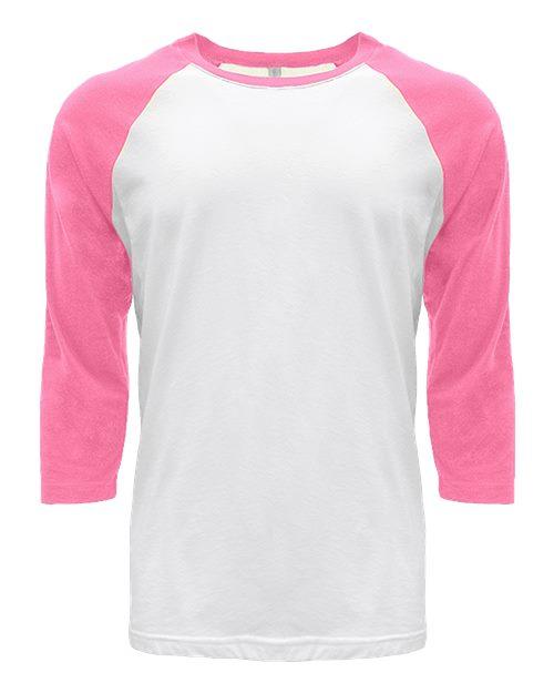 Next Level Unisex CVC Three-Quarter Sleeve Raglan T-Shirt 6251 - Dresses Max