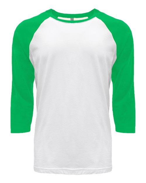 Next Level Unisex CVC Three-Quarter Sleeve Raglan T-Shirt 6251 - Dresses Max