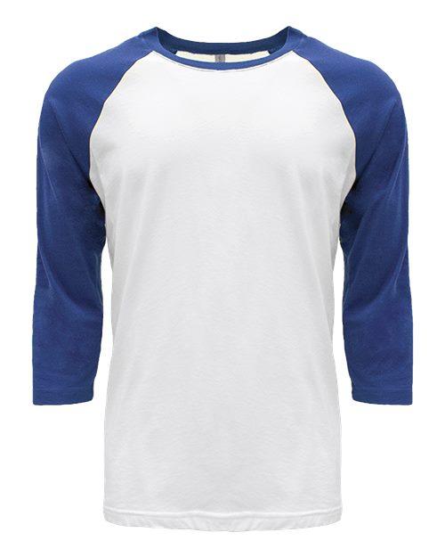 Next Level Unisex CVC Three-Quarter Sleeve Raglan T-Shirt 6251 - Dresses Max