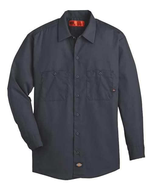 Dickies Industrial Long Sleeve Work Shirt L535 - Dresses Max