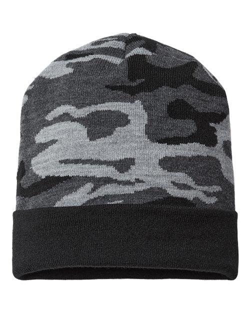 CAP AMERICA USA-Made Camo Cuffed Beanie RKC12 - Dresses Max