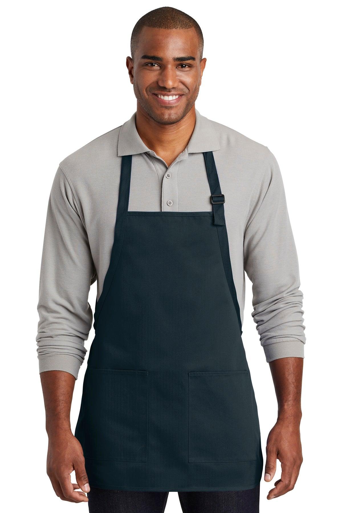 Port Authority Medium-Length Two-Pocket Bib Apron. A601 - Dresses Max