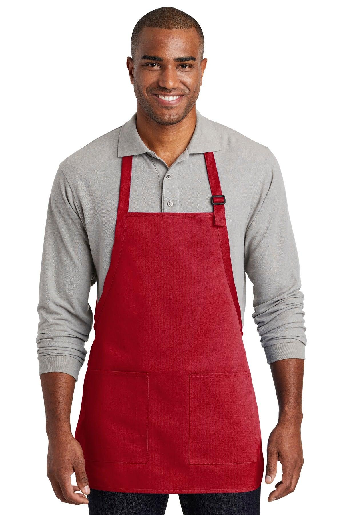 Port Authority Medium-Length Two-Pocket Bib Apron. A601 - Dresses Max