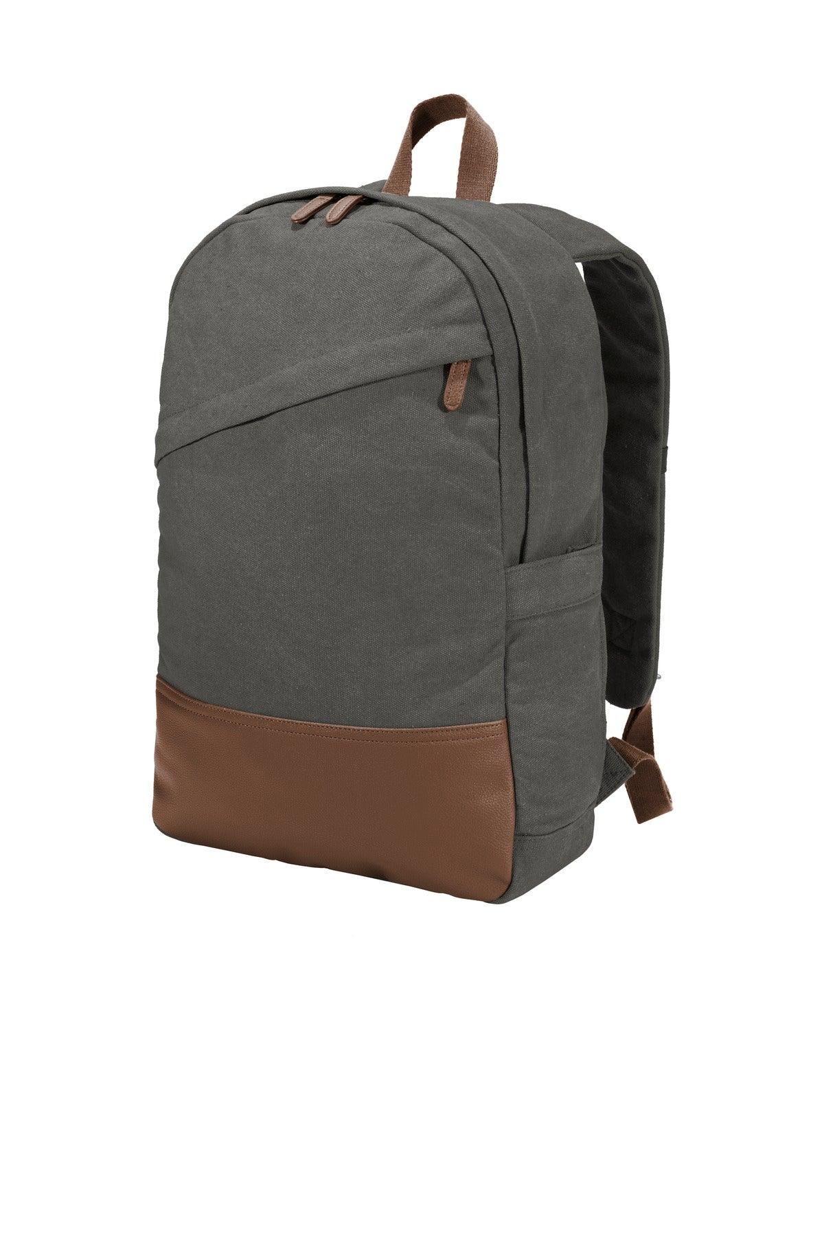 Port Authority Cotton Canvas Backpack. BG210 - Dresses Max