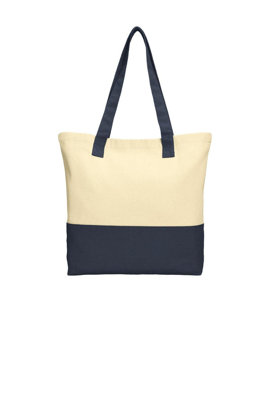 Port Authority Colorblock Cotton Tote. BG414 - Dresses Max