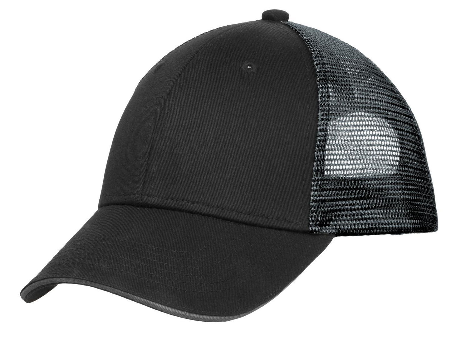 Port Authority Double Mesh Snapback Sandwich Bill Cap. C818 - Dresses Max