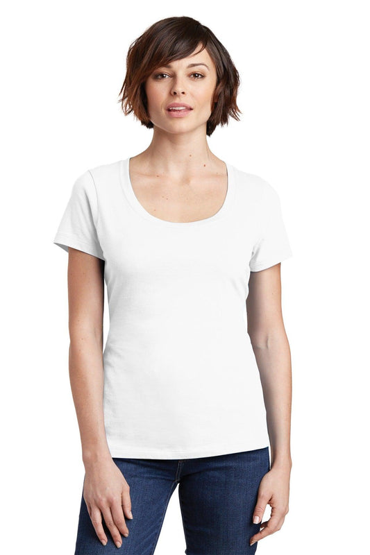 District Women's Perfect Weight Scoop Tee. DM106L - Dresses Max