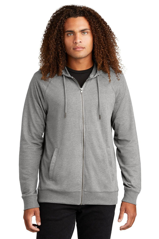 District Featherweight French Terry Full-Zip Hoodie DT573 - Dresses Max