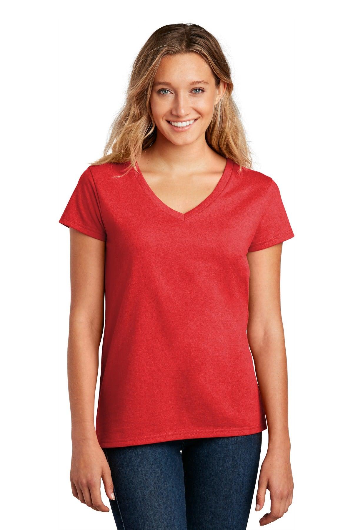 District Women's Re-Tee V-Neck DT8001 - Dresses Max