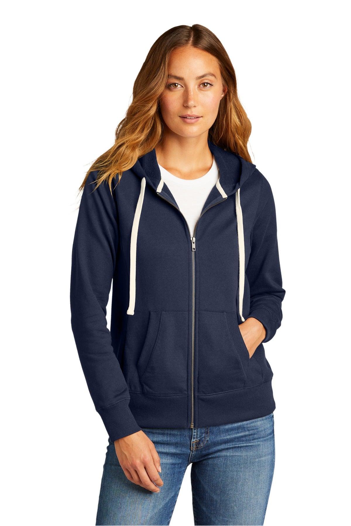 District Women's Re-Fleece Full-Zip Hoodie DT8103 - Dresses Max