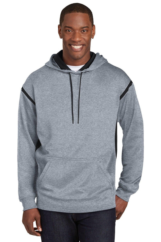 Sport-Tek Tech Fleece Colorblock Hooded Sweatshirt. F246 - Dresses Max