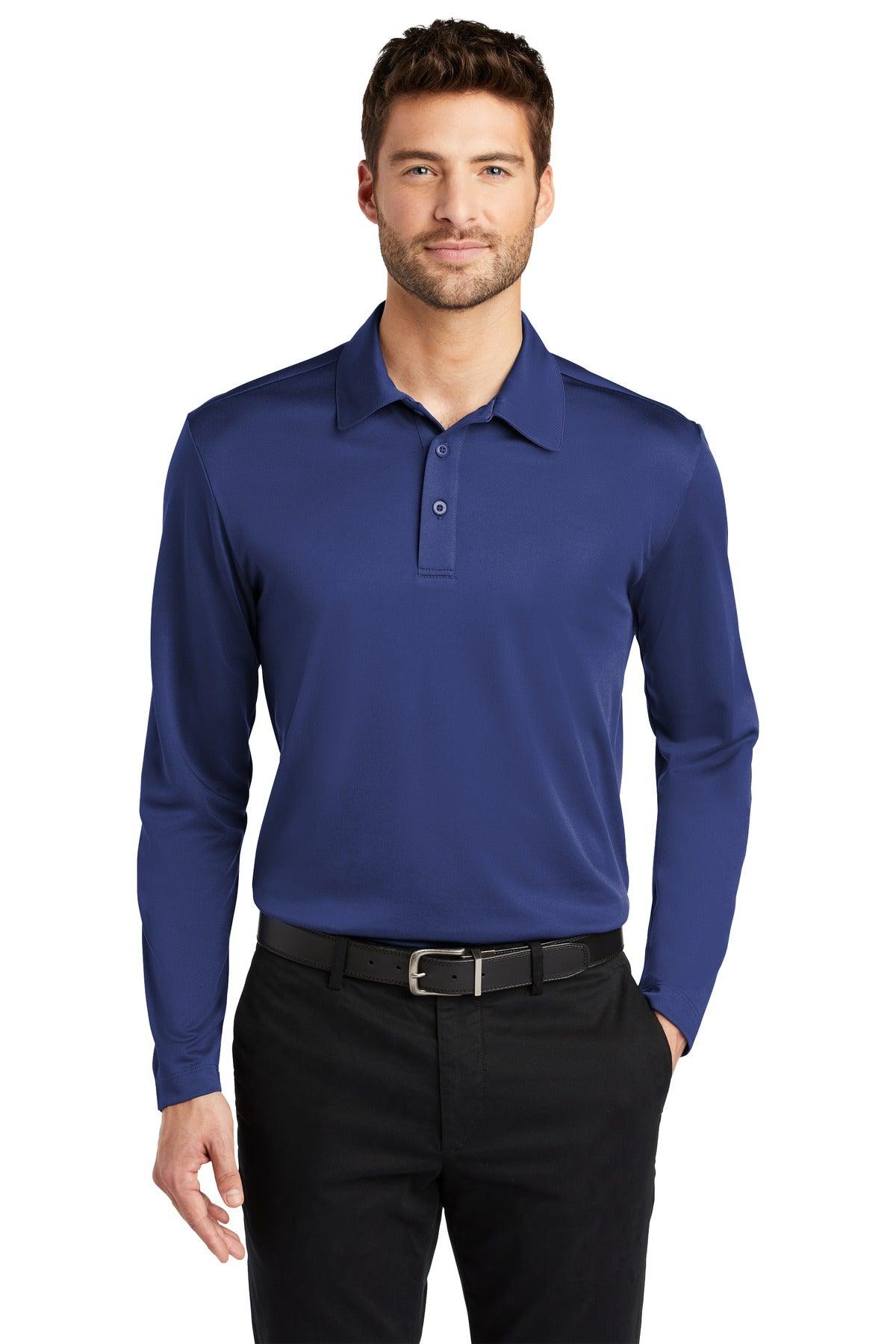 Port Authority Silk Touch Performance Long Sleeve Polo. K540LS - Dresses Max