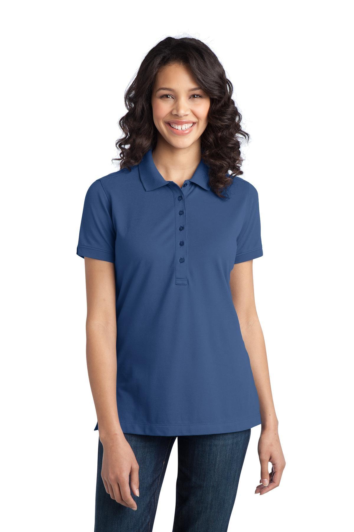 Port Authority Ladies Stretch Pique Polo. L555 - Dresses Max