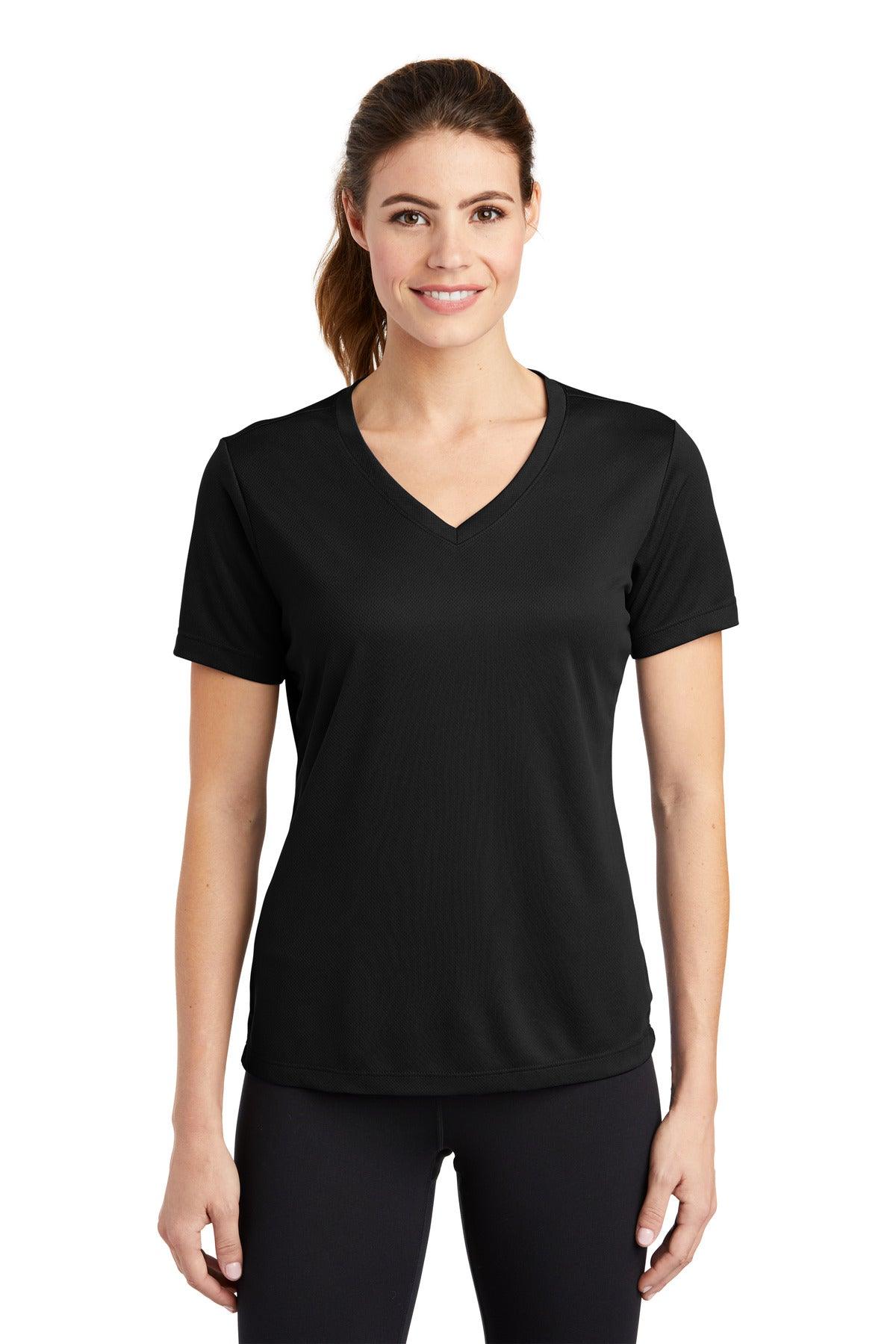 Sport-Tek Ladies PosiCharge RacerMesh V-Neck Tee. LST340 - Dresses Max